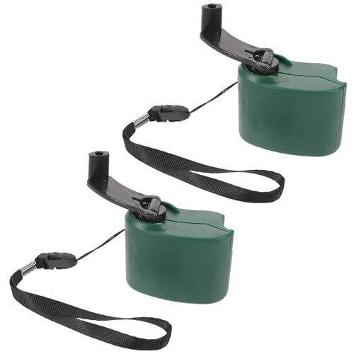Toddmomy 2 Stück Handkurbel Generator Tragbare Kurbel Powerbank USB Notstromversorgung für Camping Wandern Robuster Kurbelgenerator zum Laden von Smartphone Tablet Outdoor Survival