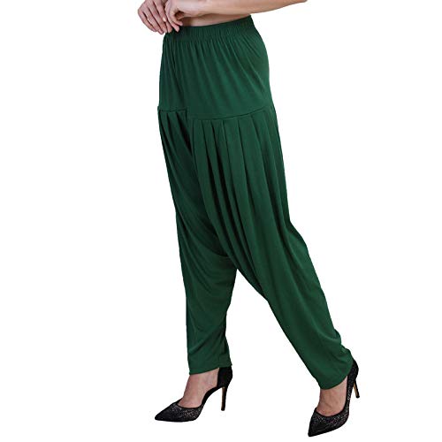 casuals Women Solid Shade Viscose Blend Stylish Single Reguar Patiala Pants Harem Pants M.Rose-picture-5