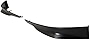 IKON MOTORSPORTS, Front Lip Splitters Compatible With 2013-2015 Honda Accord, HFP Style Unpainted Black Polypropylene Body Kit Spoiler, 2014
