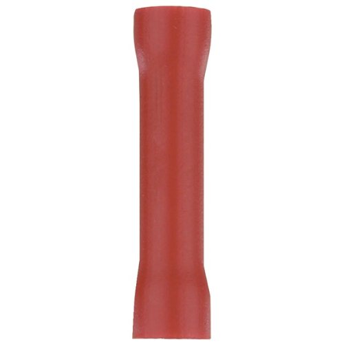 INSTALL BAY RVBC VINYL BUTT CONNECTOR (RED; 22-18 GAUGE; 100 PER BAG) (RVBC) -