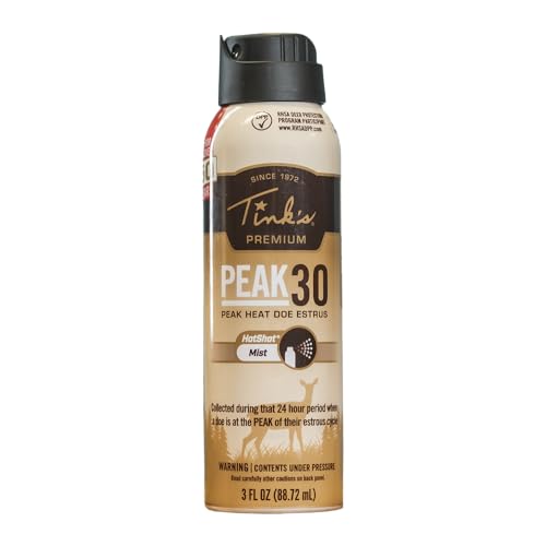 TINK'S Peak30 Premium Doe estrus Spray Mist Deer Attractant for Hunting (3 Oz) – Superior &
