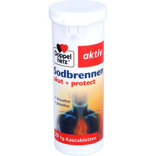 Doppelherz Sodbrennen akut + protect - Medizinprodukt bei Sodbrennen, Säurereflux + säurebedingten Magenbeschwerden - 20 Kautabletten mit Minzgeschmack – Bild 5