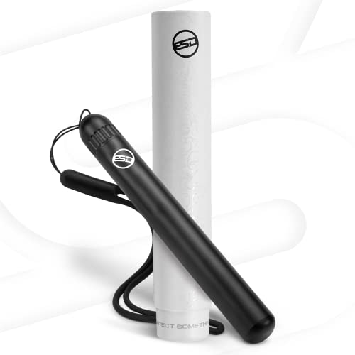 ESD Pre-Roll Cone Tube Conetainer - Black - Fits King Size and 1-1/4 Cones - Pocket-Size Cigarette Container