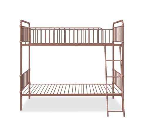 Image of APRODZ Marks Twin Bunk Bed (Metal - Rose Gold Powder Coated)