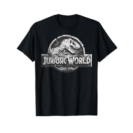 Jurassic World 2 Stone Cracked Classic Logo T-Shirt