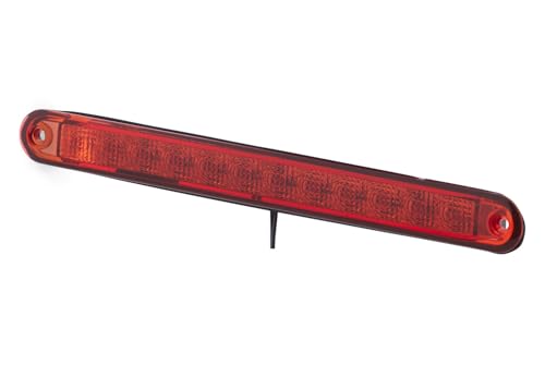 Feu stop additionnel HELLA LED 24V rouge avec câble de 2500mm pour montage encastré