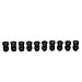 Cable Glands Waterproof Wire Connector Joints 10Pcs PA Nylon for Electrical Cabinets - IP68 Sealing, Durable Material, Ideal for Outdoor and Industrial Use (PG11B-10)