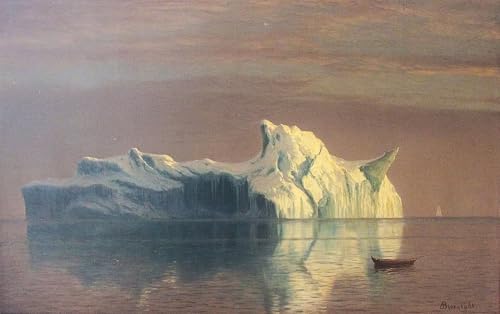 Cuadro sobre lienzo del iceberg de Albert Bierstadt para inspirar su oficina moderna