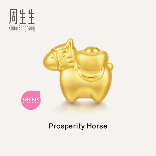 Image of CHOW SANG SANG 999 Gold Charme Auspicious Charm Bracelet for Women & Men 17cm 95878C