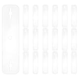 CRAFTYMELODY 40 Stück Krawattenklammer Unsichtbare Krawattenhalter Kunststoff Unsichtbare Krawattenstange 30x122x0.3mm Transparent Befestigt Zubehör Krawattenklemme