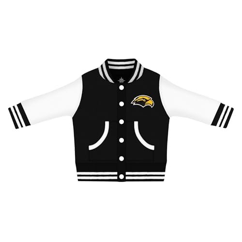 Creative Knitwear College Baby Varsity Jacket Lightweight - Team Logo, Multiple Colors, Unisex, (0 Months - 4T)