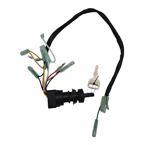 Starter Ignition Switch Assembly for Yamaha Outboard 703-82510-44/45/43/42/41/40-00; 6 8 9.9 13.5 15 25 30 40 48 50 55 60 70 75 80 85 90 95 100 115 130 140 150 175 200 225 240 250 300 HP