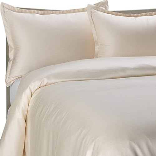 Parure de lit en satin modal blanc pour des nuits fraîches