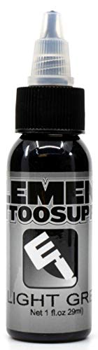 Element Tattoo Supply Grey Wash Ink 1oz Bottle Tattooing (Light Shade)