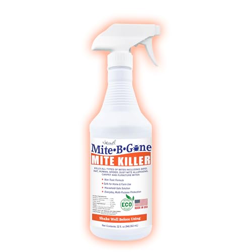 Mite Killer Spray by Mite-B-Gone - 32oz | Plant-Based Treatment...