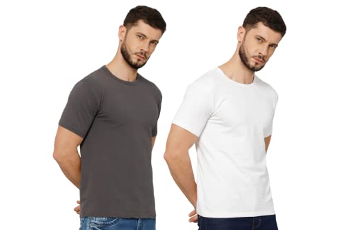 Image of T-Shirt for Men - 100% Cotton Casual T-Shirt | Half Sleeve, Round Neck 4 Way Stretch Fabric | Slim Fit T-Shirt