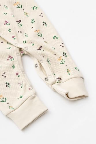 Image of monica + andy Kimono Tie Long Sleeve One Piece, 100% Organic Baby Clothes for Girls & Boys, Preemie, Newborn & Infant