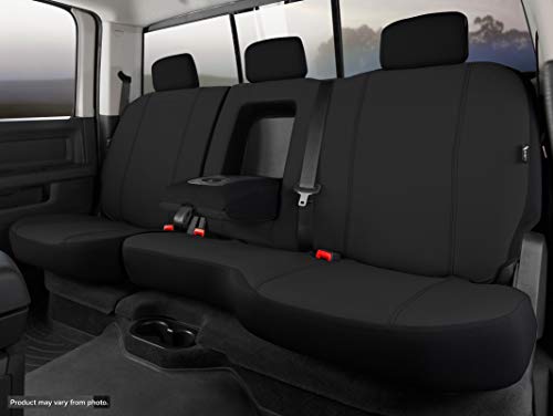 Fia Sp82-92 Black Custom Fit Rear Seat Cover Split Seat 60/40 - Poly-Cotton, (Black) #TOP2