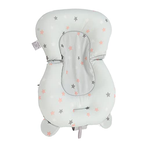 Image of Baby Bath Seat, Baby Bath Cushion Infant Bath Supporter Net Baby Bathtub Pillow Floating Newborn Bathtub Mat Bath Seats For Babies Sitting Up Bath Supporter For Newborn (Light
