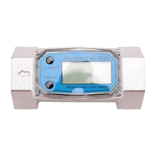 庭のホース散水メーター 1.5インチデジタルLCDディスプレイ電子燃料油水液体流量計