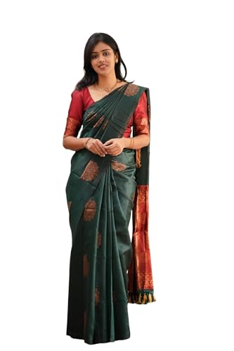 Image of Avantika Fashion Women's Kanjivaram Soft Silk Banarasi Sarees With Blouse Piece For Women