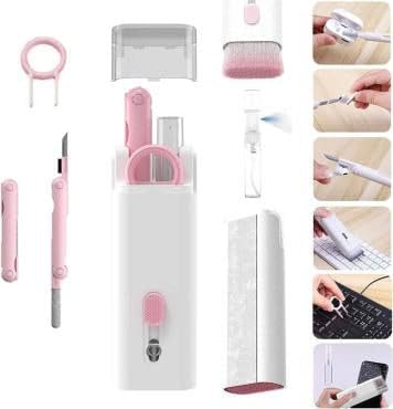 Love New 7 in 1 Electronic Cleaner kit, Cleaning Kit for Monitor Keyboard Airpods, Screen Dust Brush Including Soft Sweep, Swipe, Airpod Cleaner Pen, Key Puller and Spray Bottle-image-16