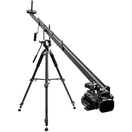 Image of ProAm USA Orion DVC200 DSLR Video Camera Crane - Aircraft Aluminum Camera Jib - 8 ft Extendable Filmmaking Boom with L-Shaped Side Camera Mounting Bracket