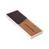 Gcljlmy Bandeja de servir té gongfu de 15 pulgadas, 30 x 23 x 3 cm, superficie lisa, rectangular, de bambú y cerámica, para oficina en casa, elegante, estilo b