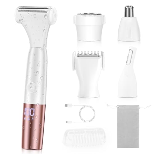 5 in 1 Bikini Trimmer for Women Body Hair Cordless Electric Razors - image 1