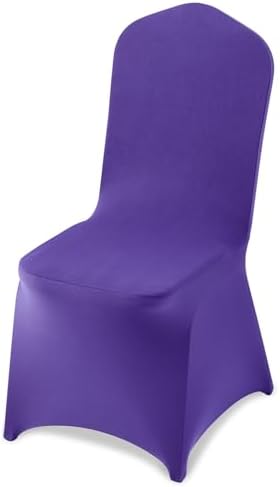 VEVOR Stuhlhussen Stuhlbezug 50 STK. waschbarer & Abnehmbarer Stuhlüberzug aus Polyester-Spandex für Hochzeitsfeiern Esszimmerbankette Restaurant, passend für Stühle (51 x 45 x 95