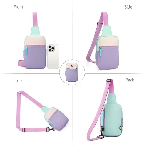 Image of Birthday Gifts for 8 9 10 11 12 Year Old Teens Girls Kids, Fanny Pack Crossbody Bag Sling Belt Bags Purse, Dorm Travel Essentials for Girls Fashion, Preppy Tween Teen Girl Gift Trendy Stuff