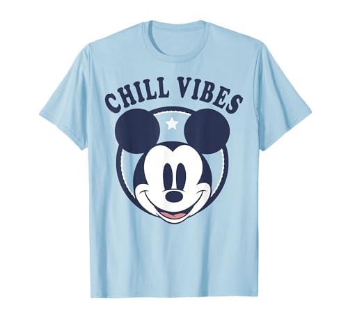 T-shirt Mickey Mouse Chill Vibes Disney homme femme haut graphique vintage