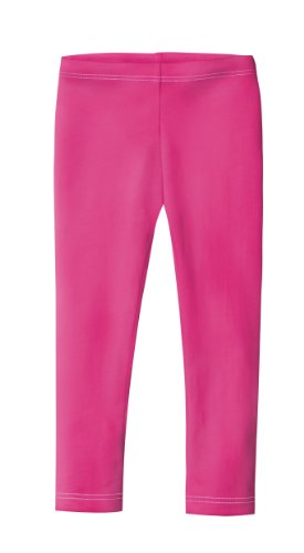 Made in USA Girls Leggings 100% Cotton for School Uniform Sports Coverage or Play Perfect for Sensitive Skin or SPD Sensory Friendly Clothing, Hot Pink, 5