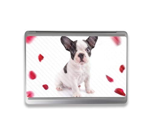 Image of MightySkins Carbon Fiber Skin Compatible with Microsoft Surface Laptop Studio 2 (2023) Full Wrap Kit - Furry Frenchie | Protective Durable Textured Carbon Fiber Finish | Made in The USA