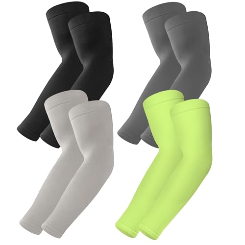 Image of BHYTAKI UV Sun Protection Arm Sleeves, UPF 50 Sports Cooling Arm Compression Sleeves for Men Women Teenager