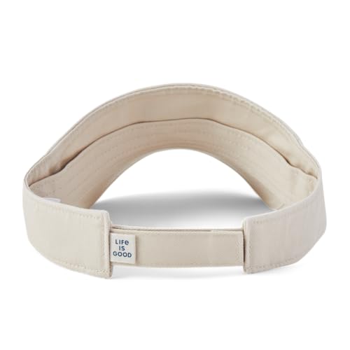 Life is Good. Retro Sunburst Updated Visor Cap, Bone, One Size3