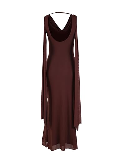 Image of Parthea Women's Summer Formal Wedding Guest Dresses Sleeveless Backless Long Elegant Evening Party Maxi Bodycon Dress