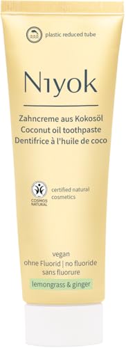 NIYOK - Zahncreme aus Bio-Kokosöl: Zitronengras & Ingwer 1 x 75 ml