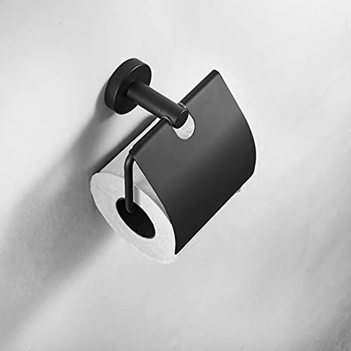 Fumeiao 1Pc Concise Toilet Paper Holder Wall Mount Toilet Paper Holder Bathroom Stainless Steel Roll Paper Holders With Cover Bathroom Hardware Rustproof And Waterproof (Color : Brushed) #TOP2