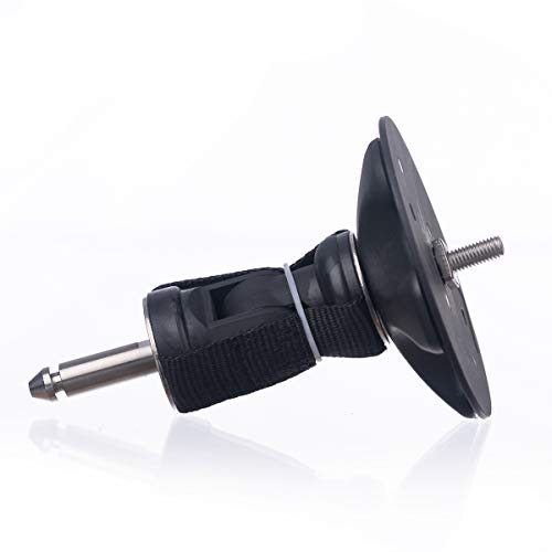 CBBBBAY Windsurf Mast Base Heavy Duty Universal Windsurfing Black 360 Degree Swivel Adjustable Tendon Joint Foot Plate Hardware Accessories Foldable Board One-Bolt Baseplate Durable (17)