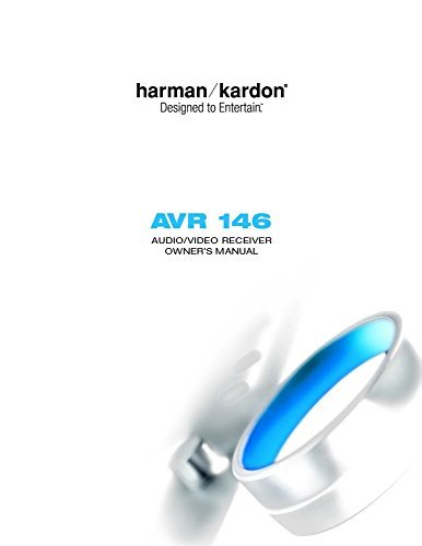 Front cover of the Harman Kardon AVR-146 AV Receiver Owner's Manual, showing the brand logo and model number.