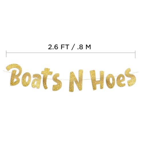 Funny Bachelorette and Bachelor Party Gold Glitter Banner - Nautical Themed Bachelor and Bachelorette Party Decorations, Favors and Supplies4