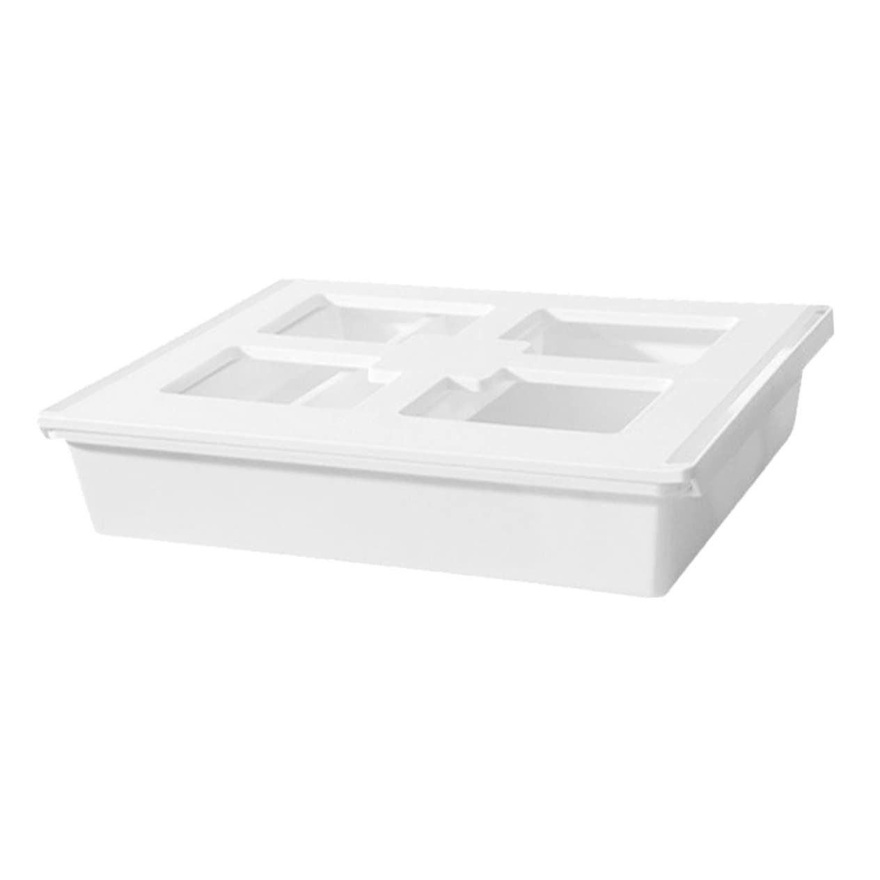 jojofuny Organizzatore per Sotto Tavolo Contenitore in Plastica Resistente per Ufficio Casa e Cucina Salvaspazio