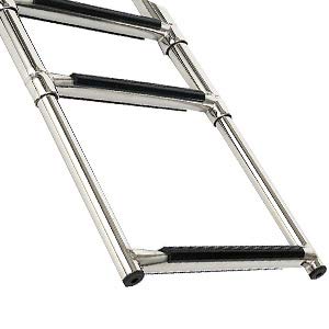 Stainless Steel Swim Ladder Amarine Made 4-Step Telescoping Boat Ladder 304 Stainless 1494801