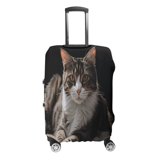 Housse pour valise élastique résistante polyester blanc taille M