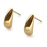 [ジュエルボックス] JewelVOX ピアス レディース サージカルステンレス ドロップ 小さめ シンプル 金属アレルギー対応 大人 両耳用 (ゴールド)