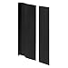 Black Finish Door Cover Plate and Pull
