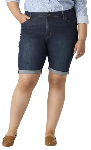 Image of Levi Strauss Signature Gold Women's Mid-Rise Bermuda Shorts Stretch Denim (Available in Plus Size)