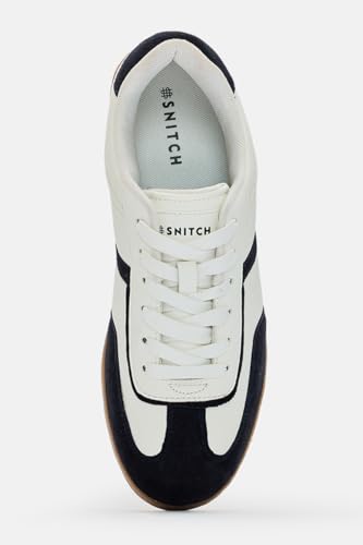 Image of SNITCH Men's Sneakers | PU+Suede Upper & Durable TPR Outsole | Lace-Up Closure & Padded Collar | Versatile Low-Top Sneakers | Stylish Casual Footwear