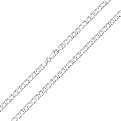 Chaine courbe homme argent fin de 41 à 76cm de longueur - Modèle WJS14029